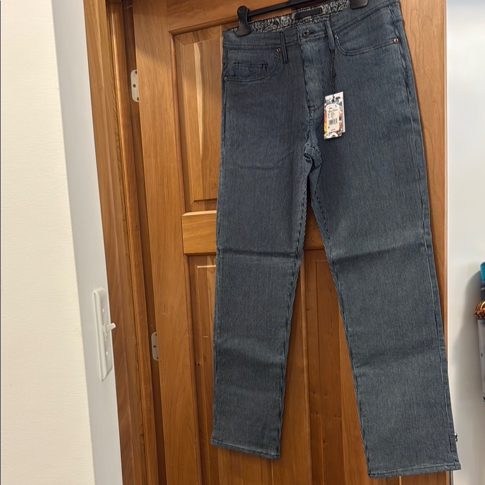 Robert Graham Blue Elegant Dress Pants